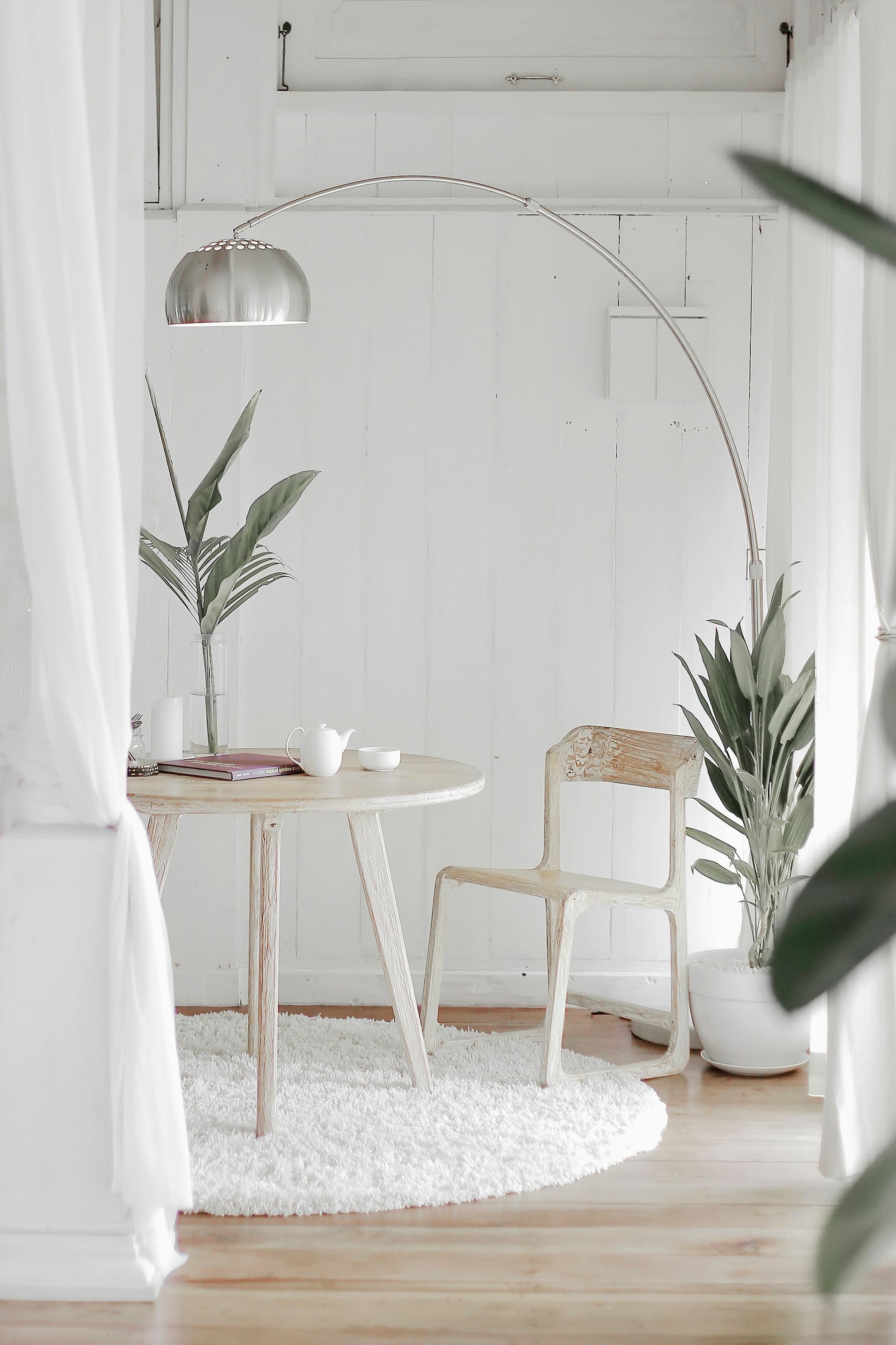 A calm, light-filled private studio room prepared for an unhurried visit